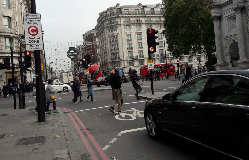 London Congestion Charging Road Sign